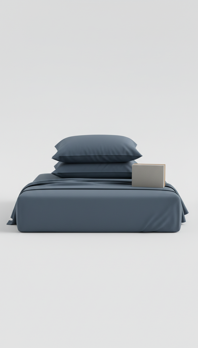 Slate blue Tencel bedding bundle