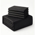 Layali | Black Striped 100% Cotton Bedsheet Set, 450 Thread Count