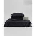 Layali | Black Striped 100% Cotton Bedsheet Set, 450 Thread Count