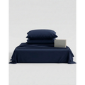 Neeli | 100% Cotton Nany blue Bedsheet Set, 450 Thread Count